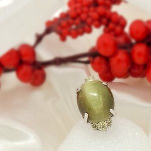 14K Gold 13.5ctw Opal Diamond Ring